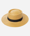 Riviera Natural Straw Boater Hat