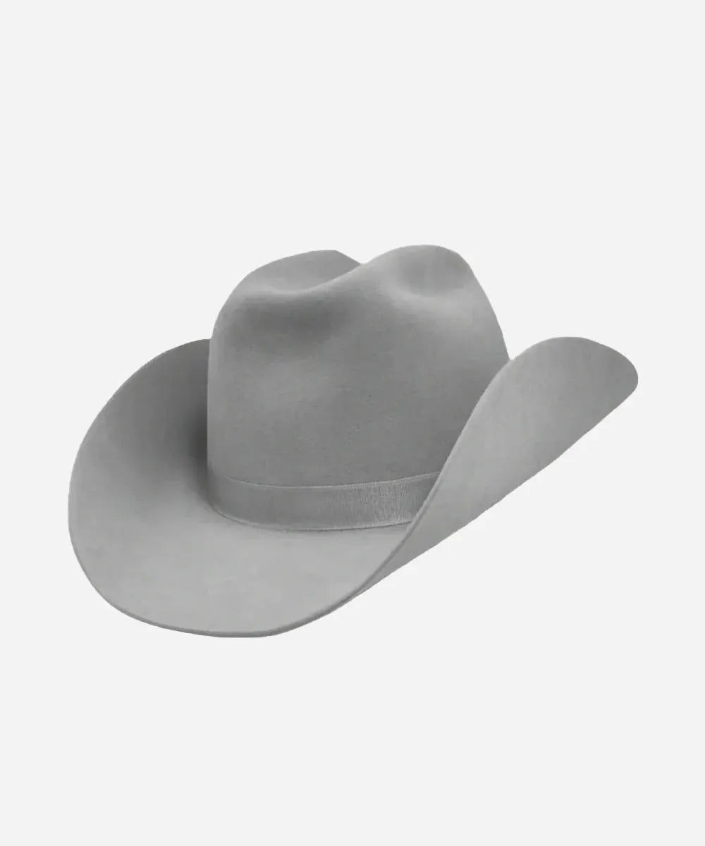 Grey James Dean Wool Felt Western Hat