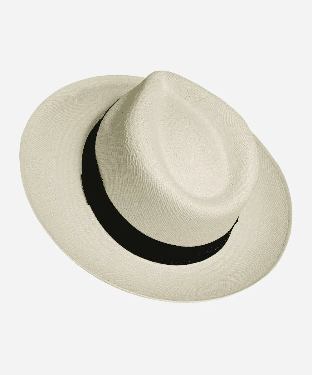 White Corleone Straw Fedora Panama Hat