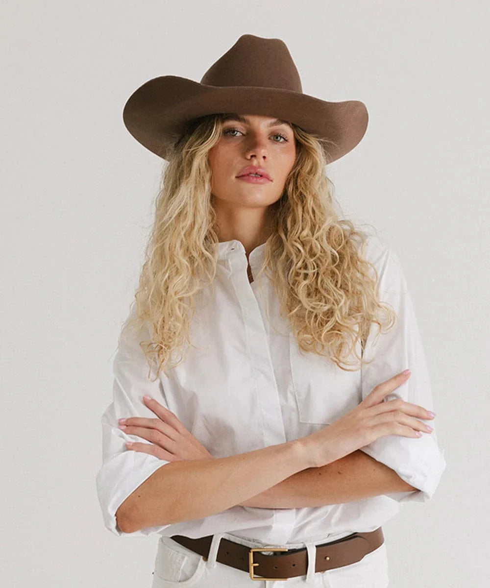 Chocolate Matriarch Brown Cattleman Cowboy Hat