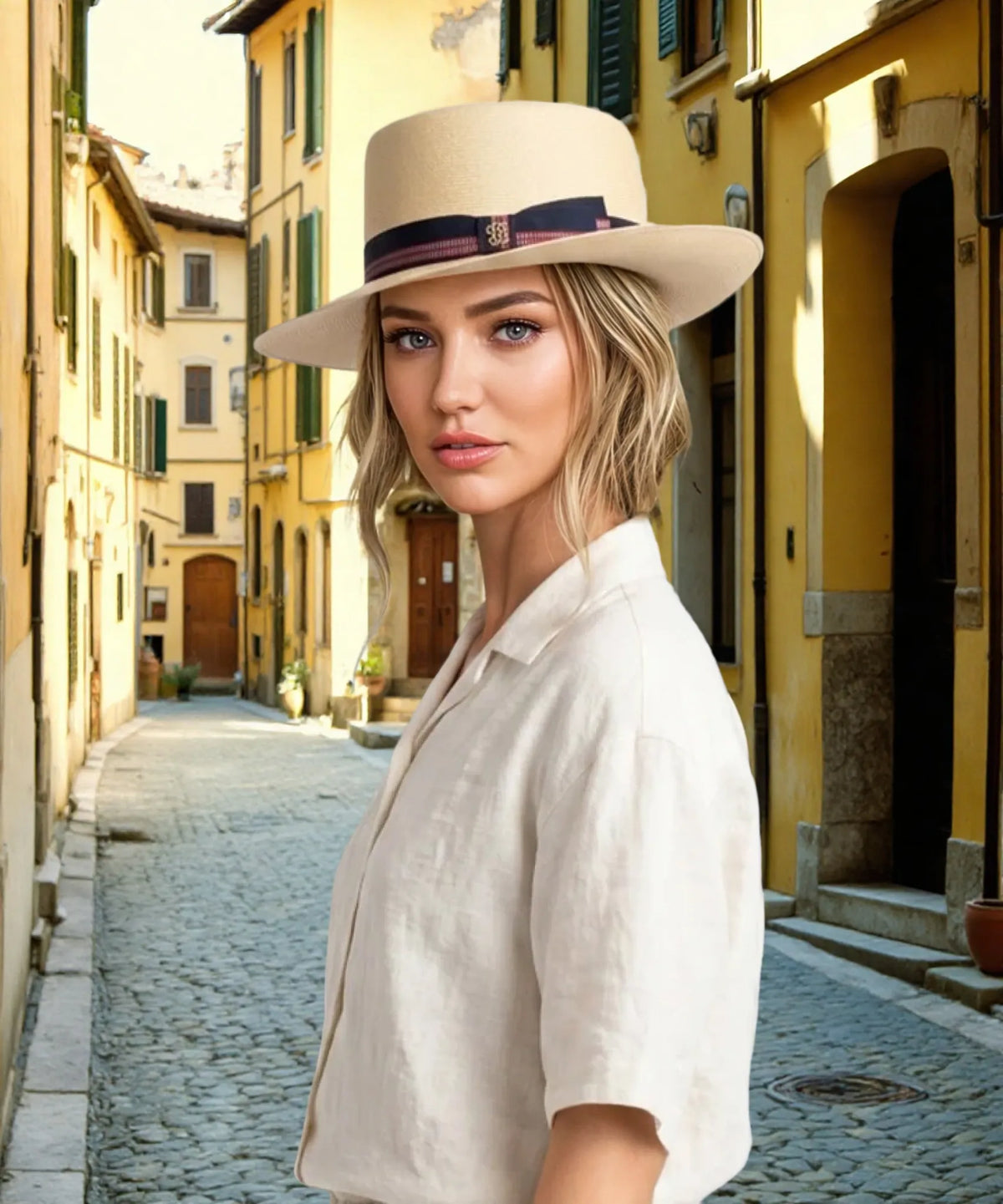 1930s Optimo Vintage Straw Panama Hat