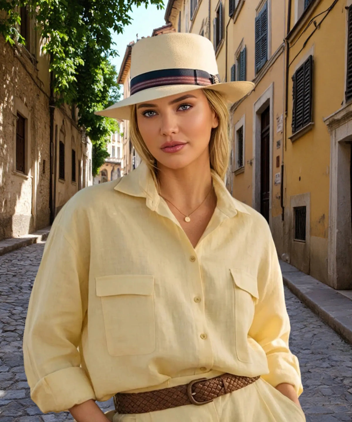 1930s Optimo Vintage Straw Panama Hat