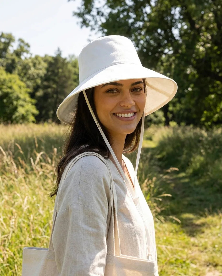 Coconut Cotton Canvas Bucket Sun Hat