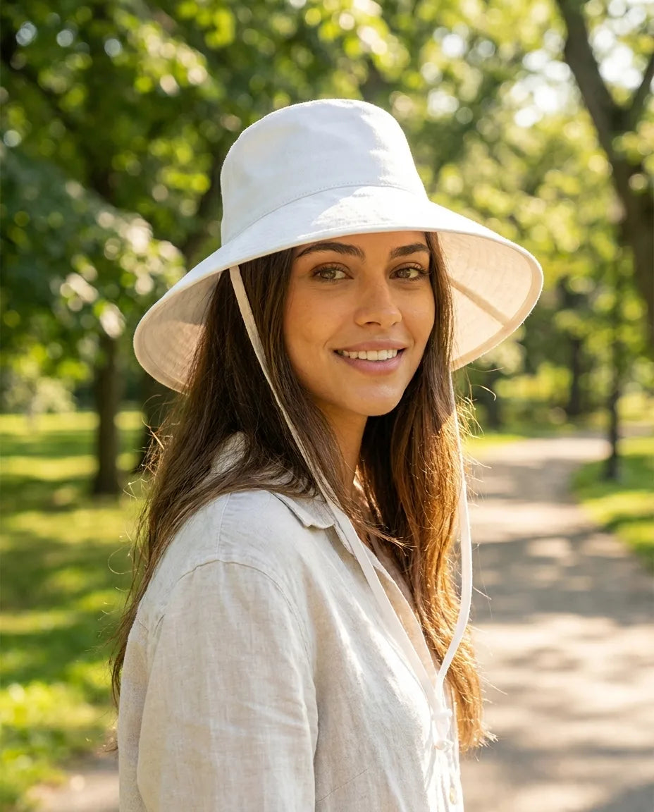 Coconut Cotton Canvas Bucket Sun Hat