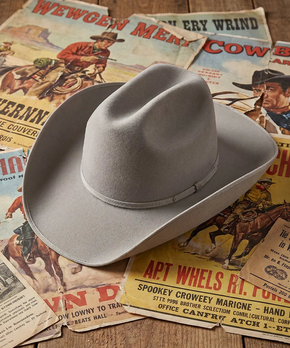 Jimmy Stewart Grey Western Cowboy Hat