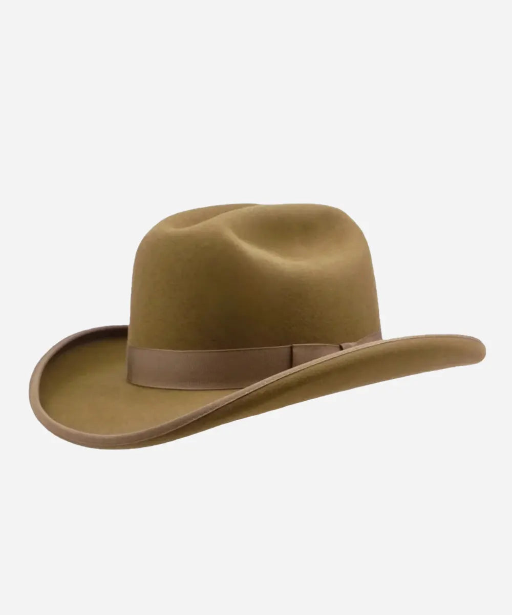 Brown Wool Felt Cattleman Western Cowboy Hat