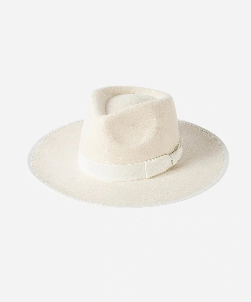 Legacy Wide Brim White Felt Fedora Cowboy Hat