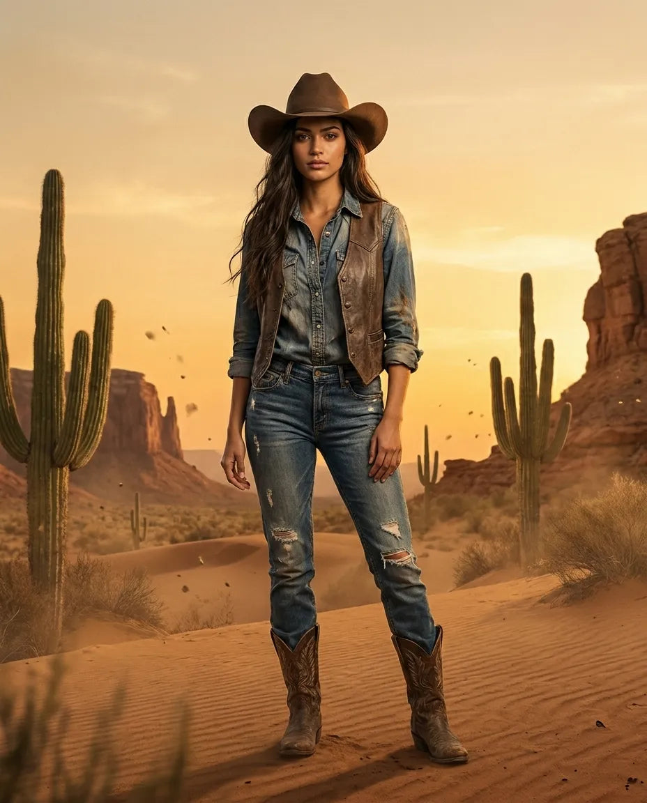 Brown Matriarch Cattleman Wool Cowboy Hat