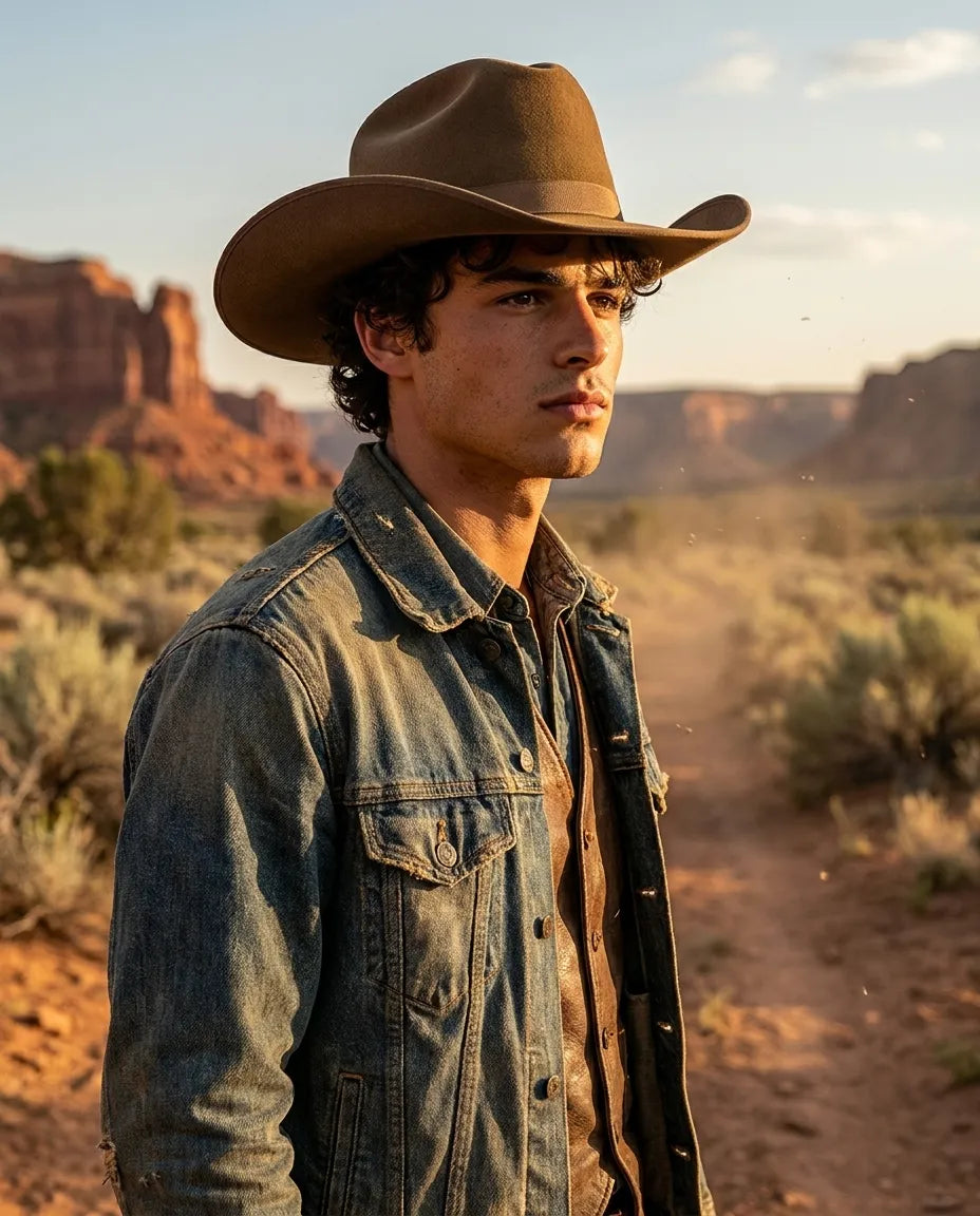 Brown Wool Felt Cattleman Western Cowboy Hat