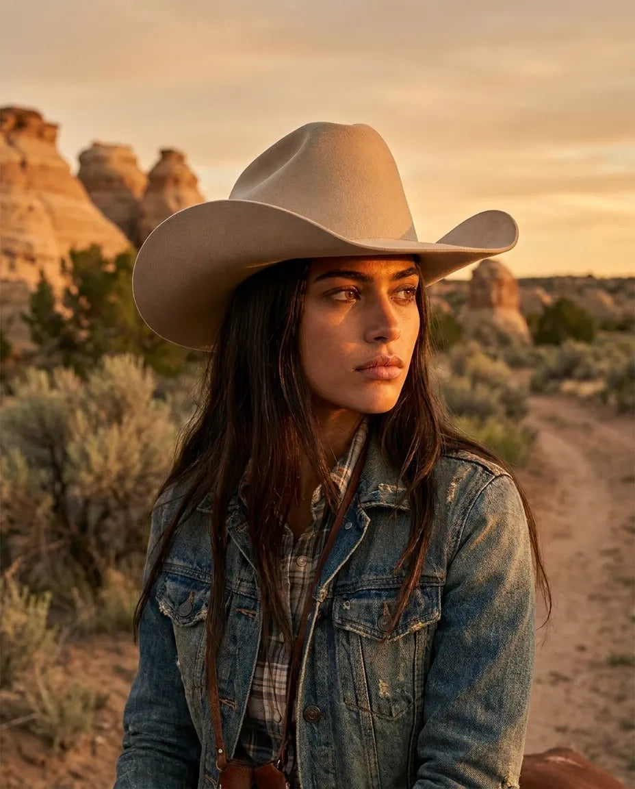 Cream Matriarch Wool Cattleman Cowboy Hat