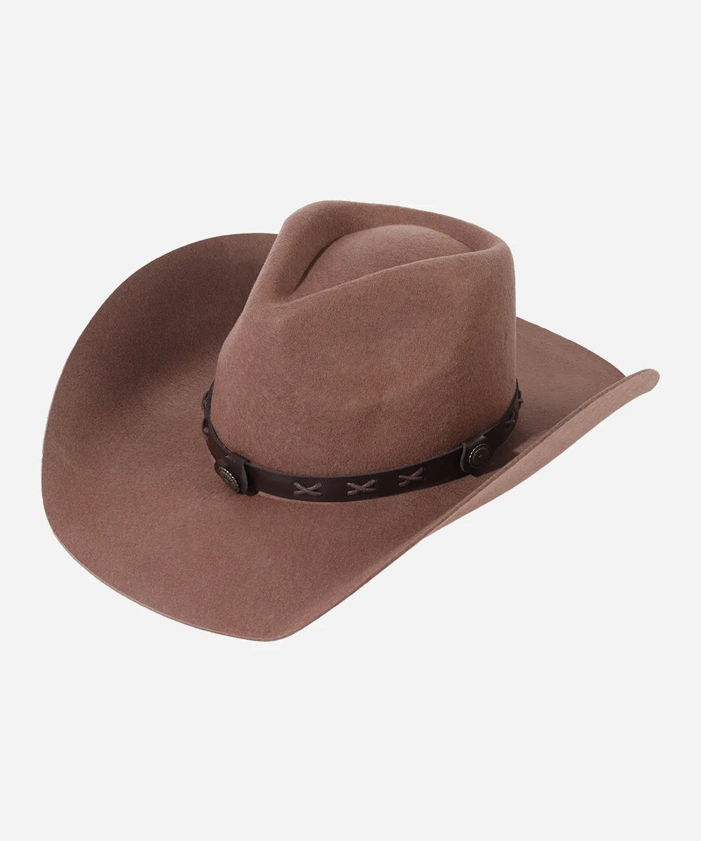 Brown Wool Felt Cowboy Hat