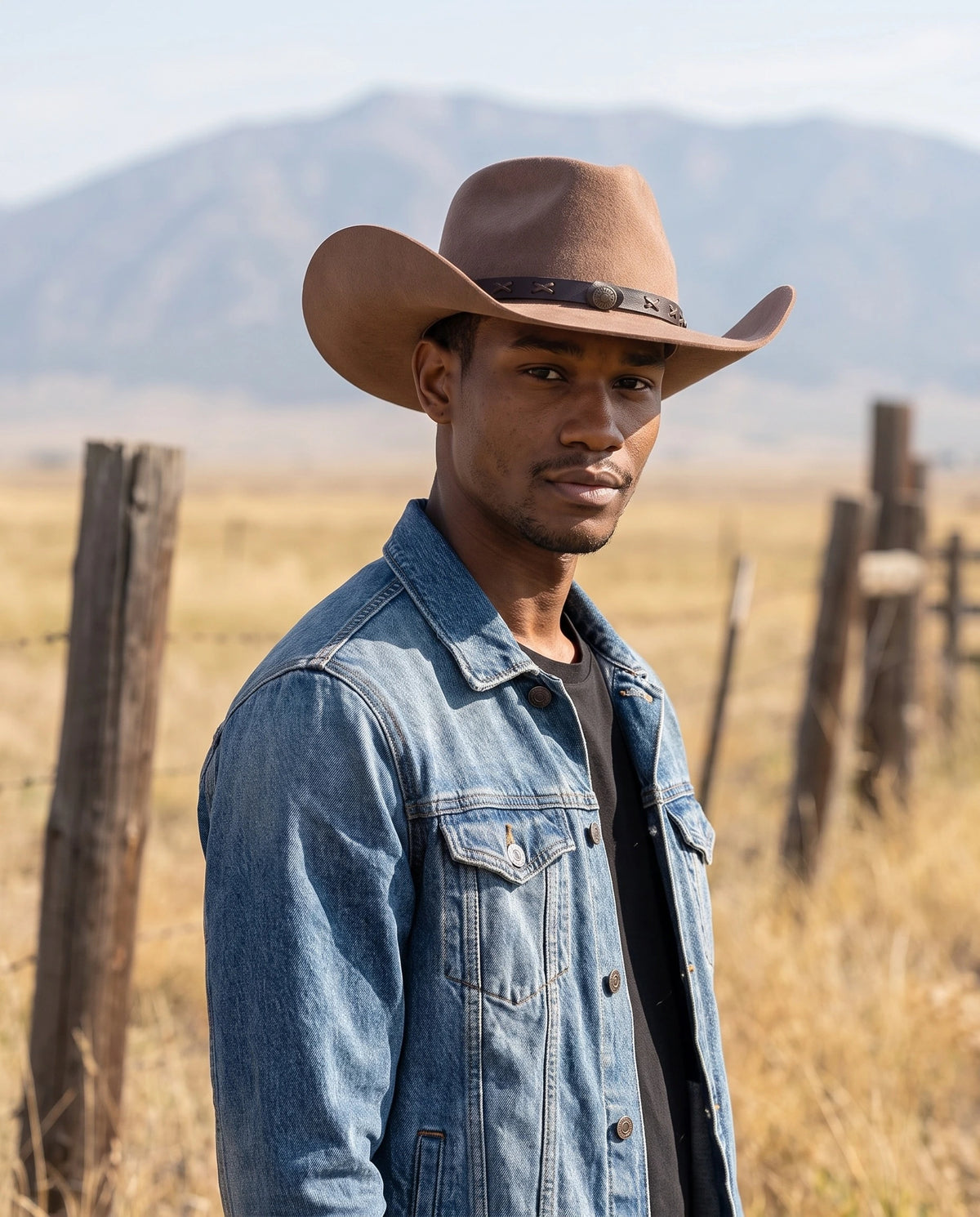 Brown Wool Felt Cowboy Hat