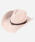 Crest Pinched Crown Wool Felt Cap