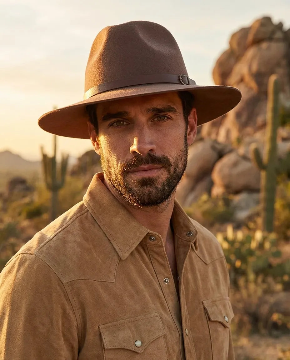 Curator Brown Wool Felt Fedora