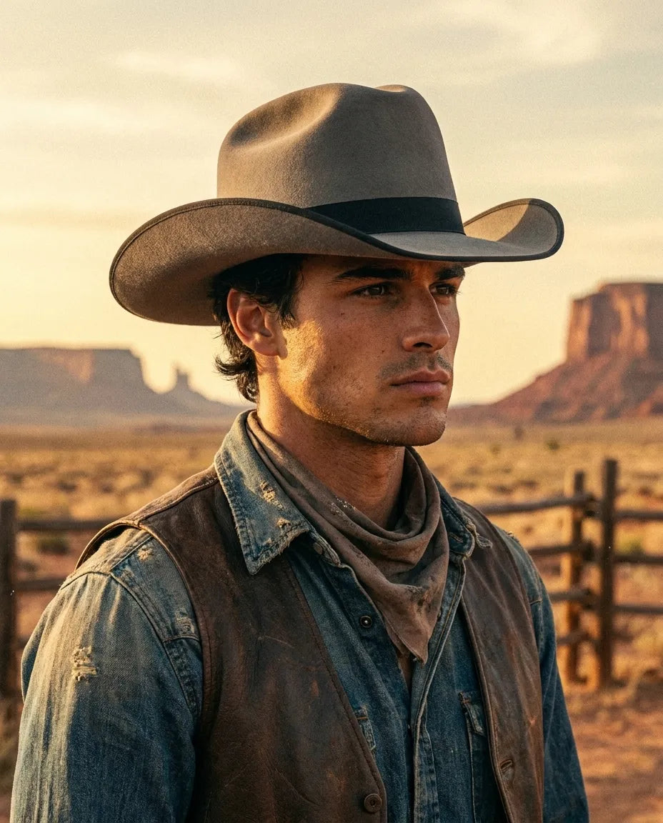 Grey Cattleman Wool Felt Cowboy Hat
