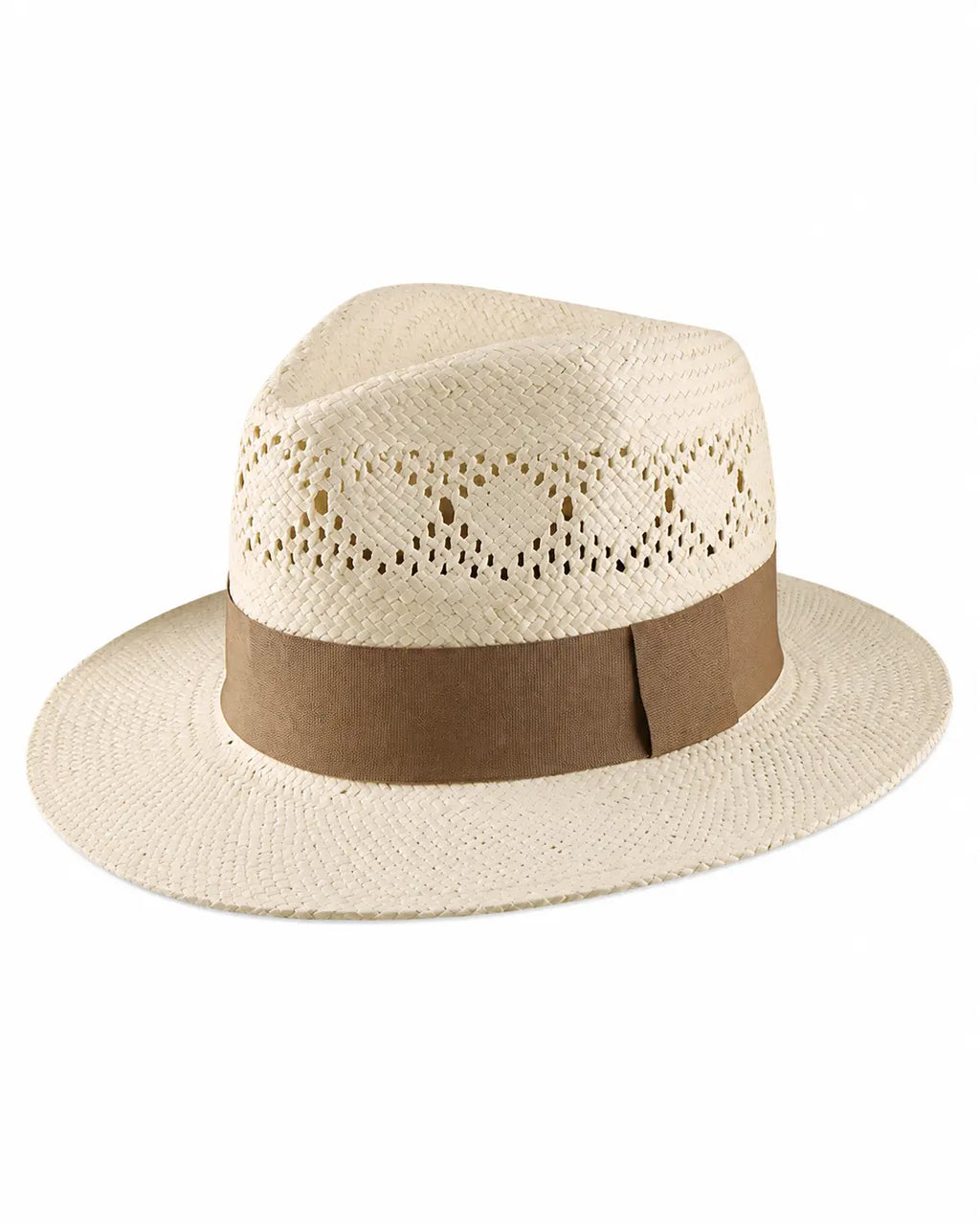 Breathable Conical-top Panama Straw Hat with sun protection