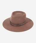 Intrigue Wide Brown Wool Felt Cowgirl Hat