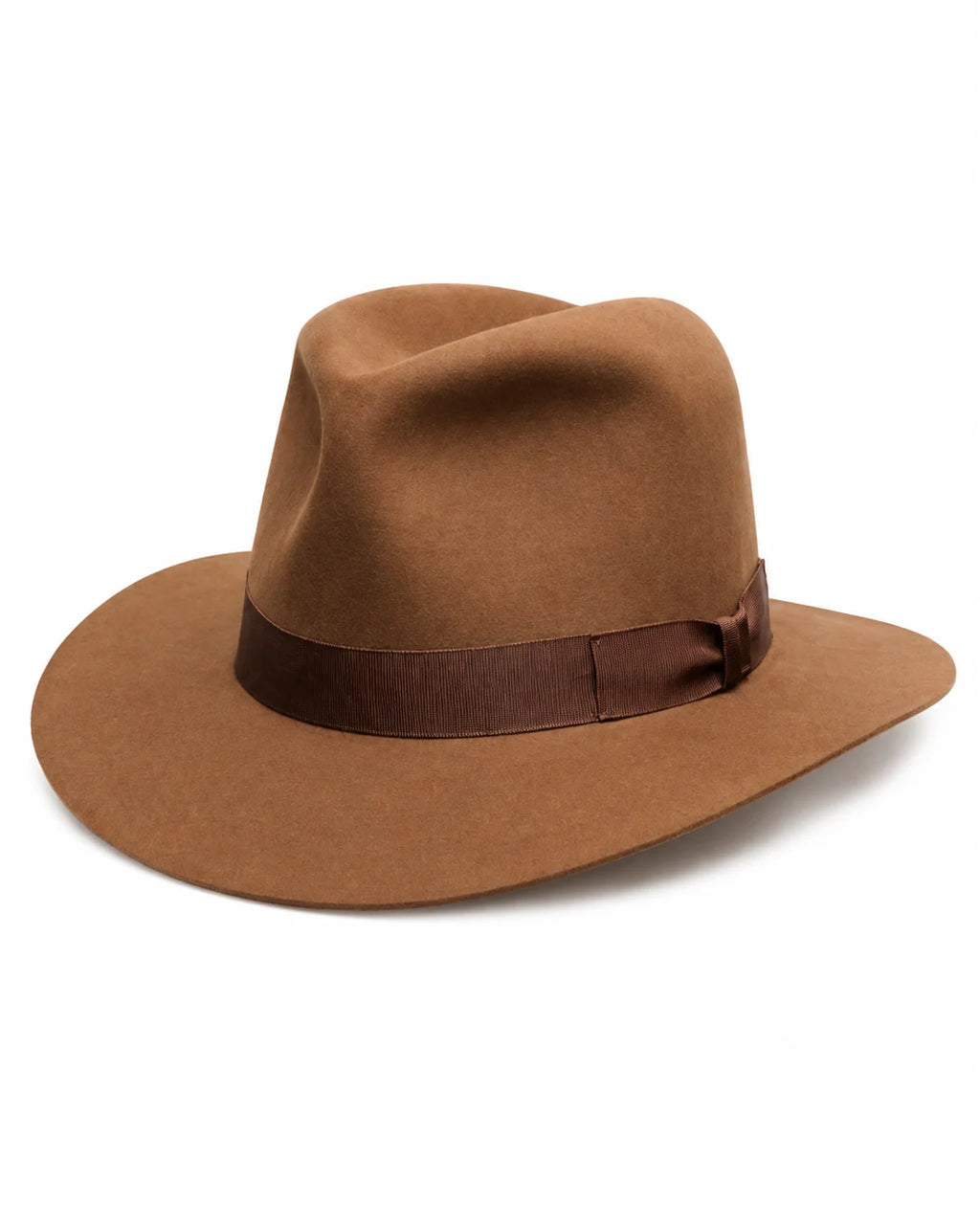 Khaki Warm Wool Cowboy Hat for Men