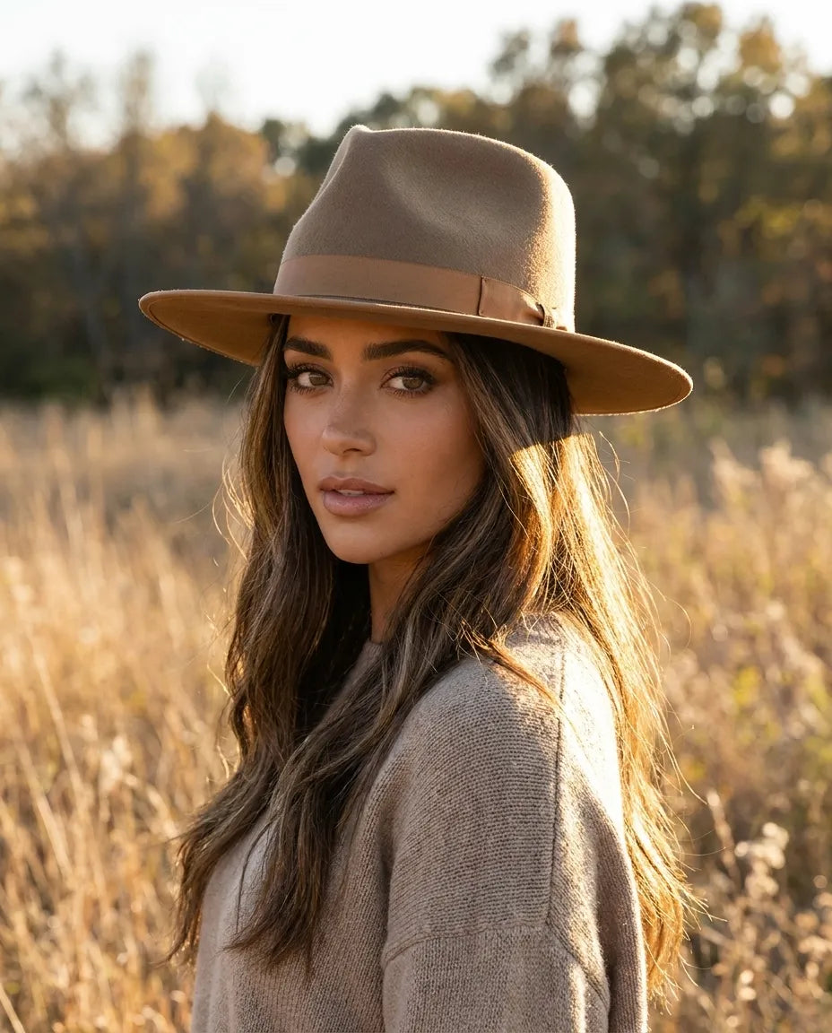 Monroe Rancher Fall & WinterBrown Wool Fedora