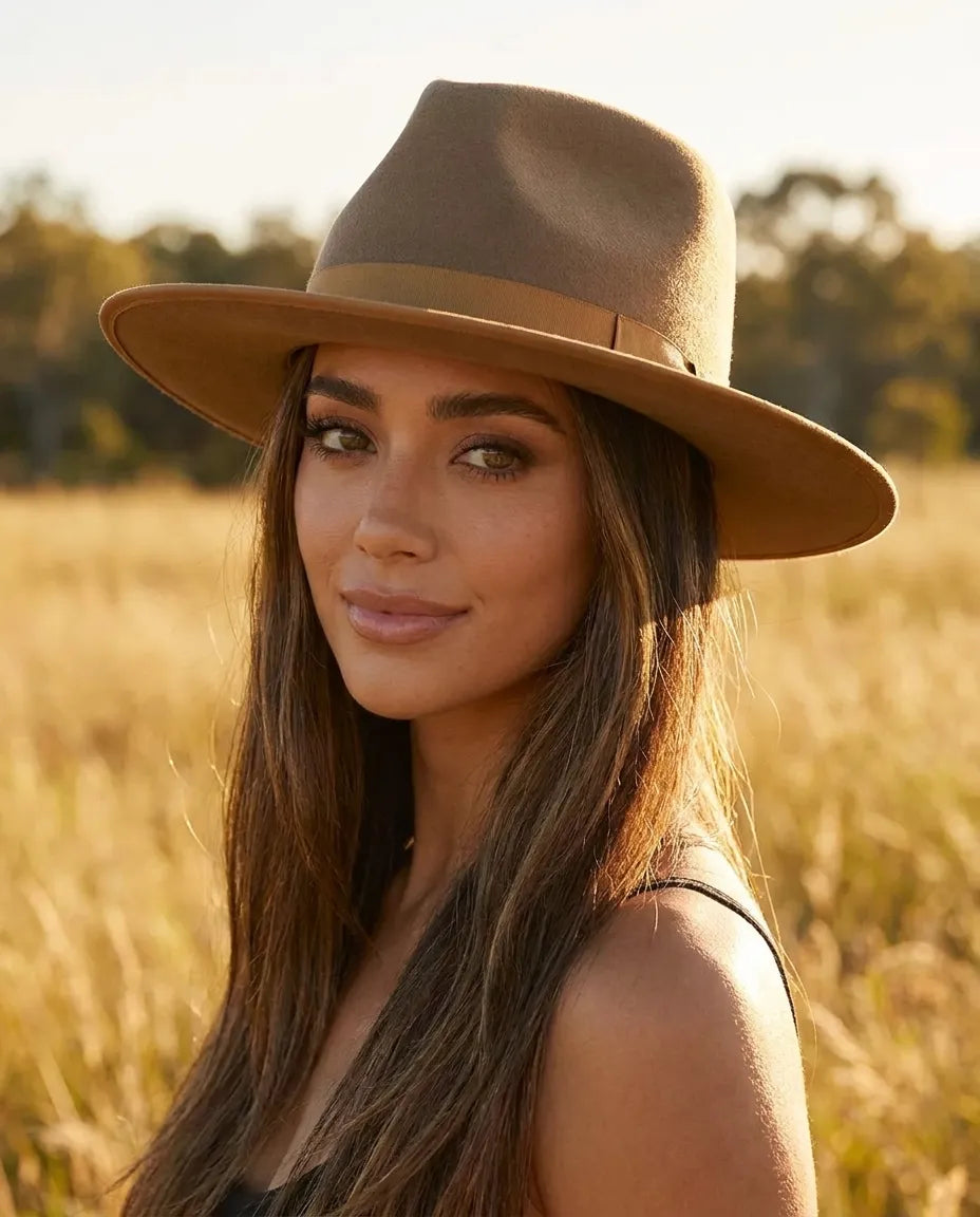 Monroe Rancher Fall & WinterBrown Wool Fedora