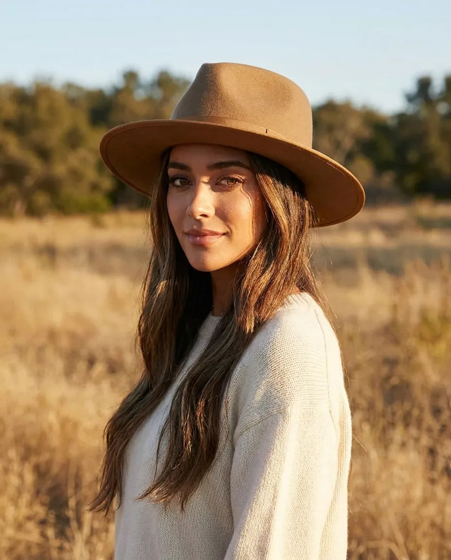 Monroe Rancher Fall & WinterBrown Wool Fedora
