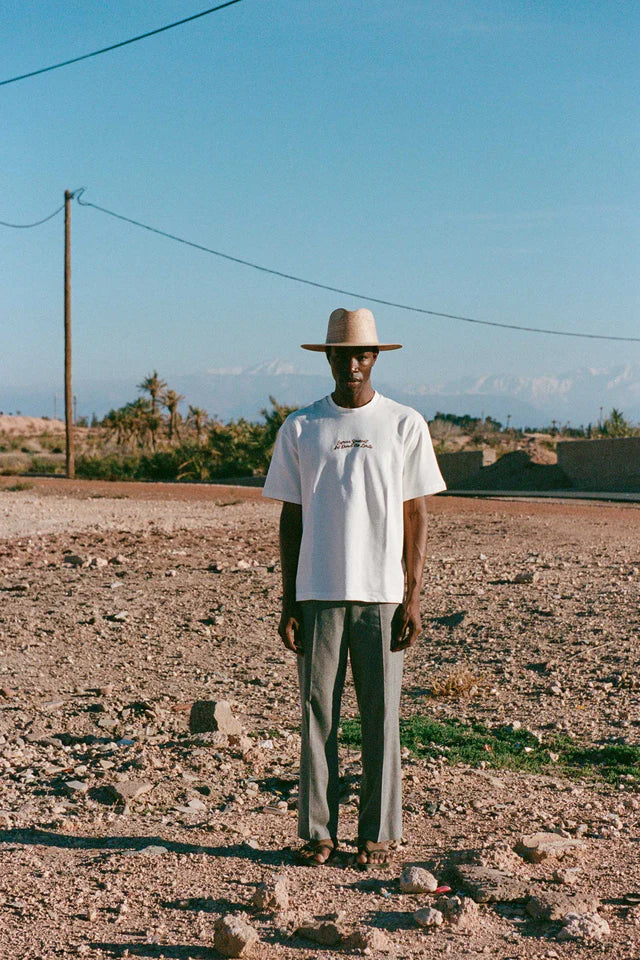 Summer Palm Leaf Natural Fedora Hat