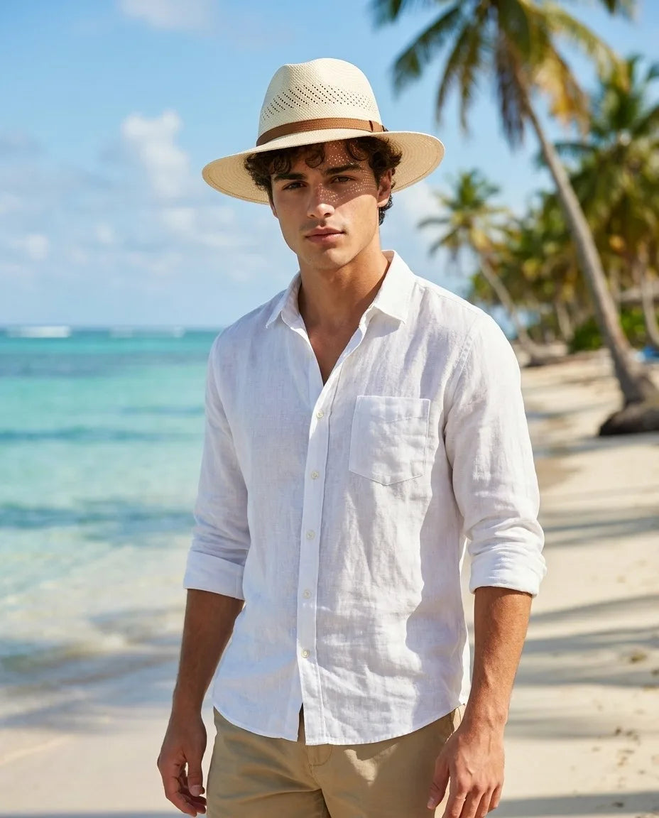 Natural Summer Handwoven Straw Hat