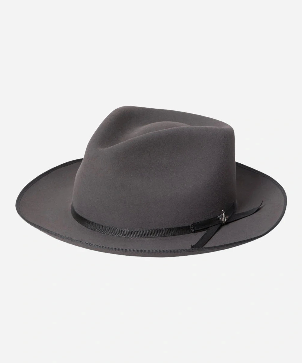 Lubelly Grey Stratoliner Fedora Felt Hat