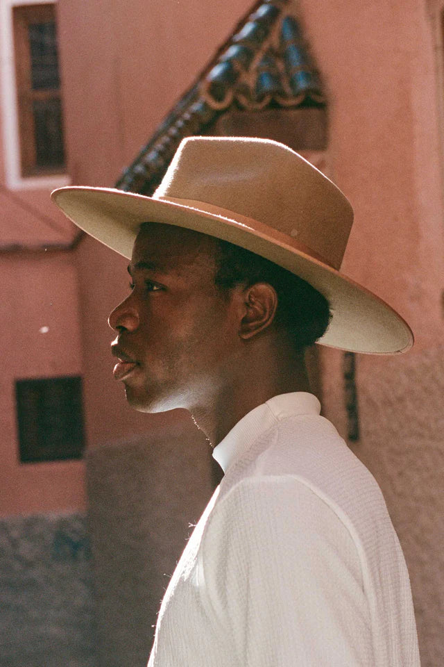 Teak Rancher Brown Wool Heritage Fedora Hat