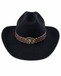 Tibetan style Wool Western Cowboy Cap
