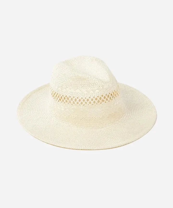 White Western Cattleman Straw Hat