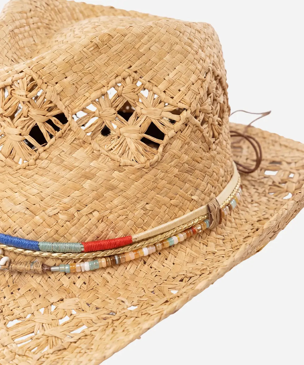 Summer Raffia Straw Cowboy Hat