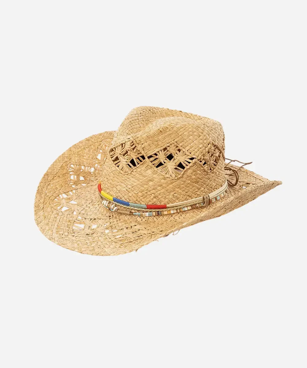 Summer Raffia Straw Cowboy Hat